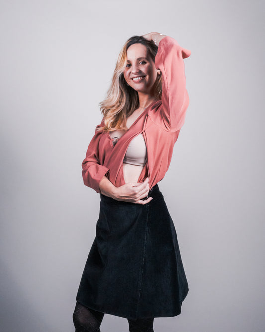 Blouse d'Allaitement "Izia Rose"