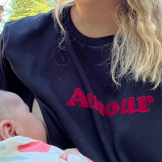 Tee-shirt d'Allaitement et de Grossesse "Amour"