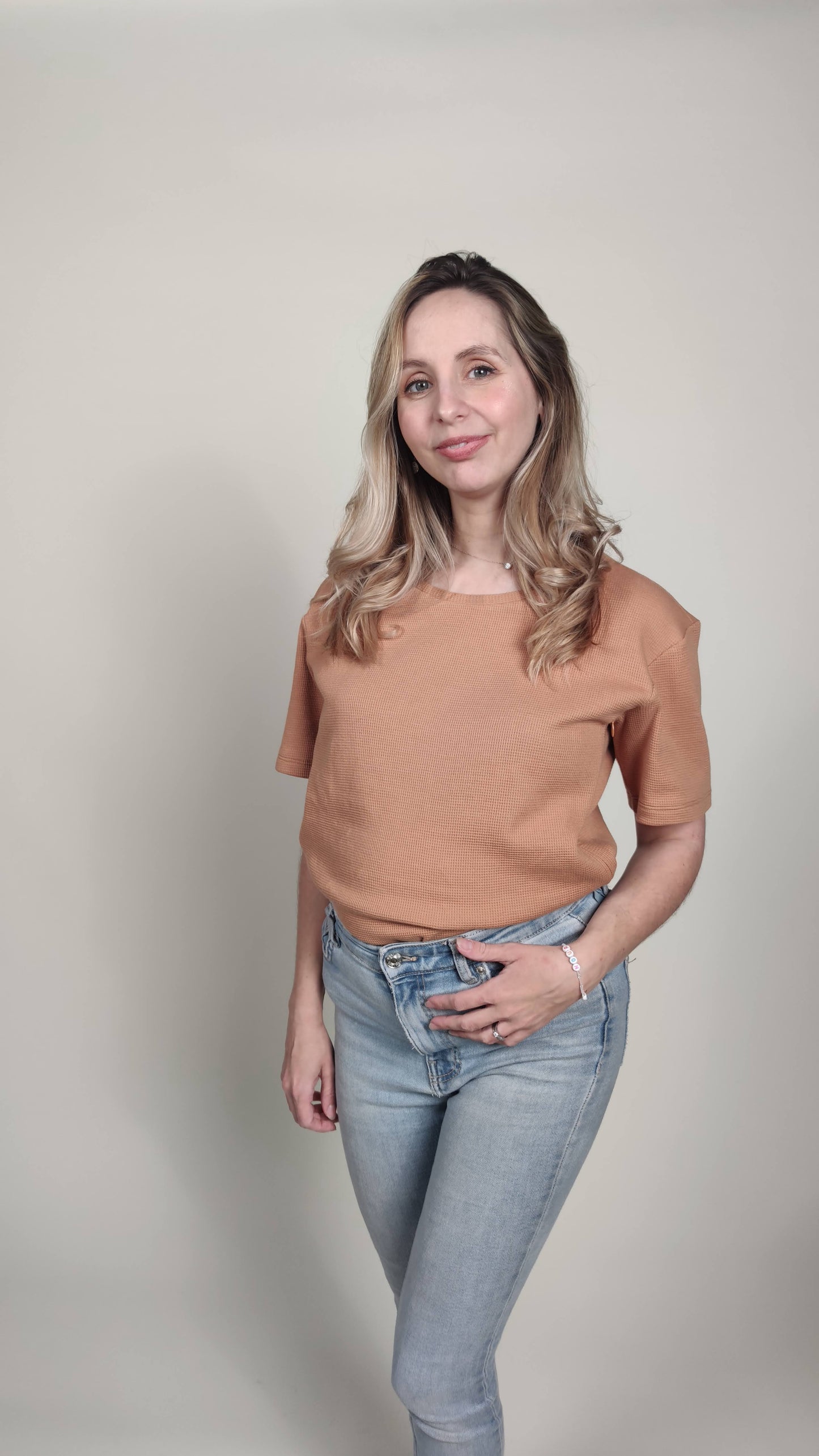 Tee-shirt d'Allaitement et de Grossesse "Cocoon Camel"