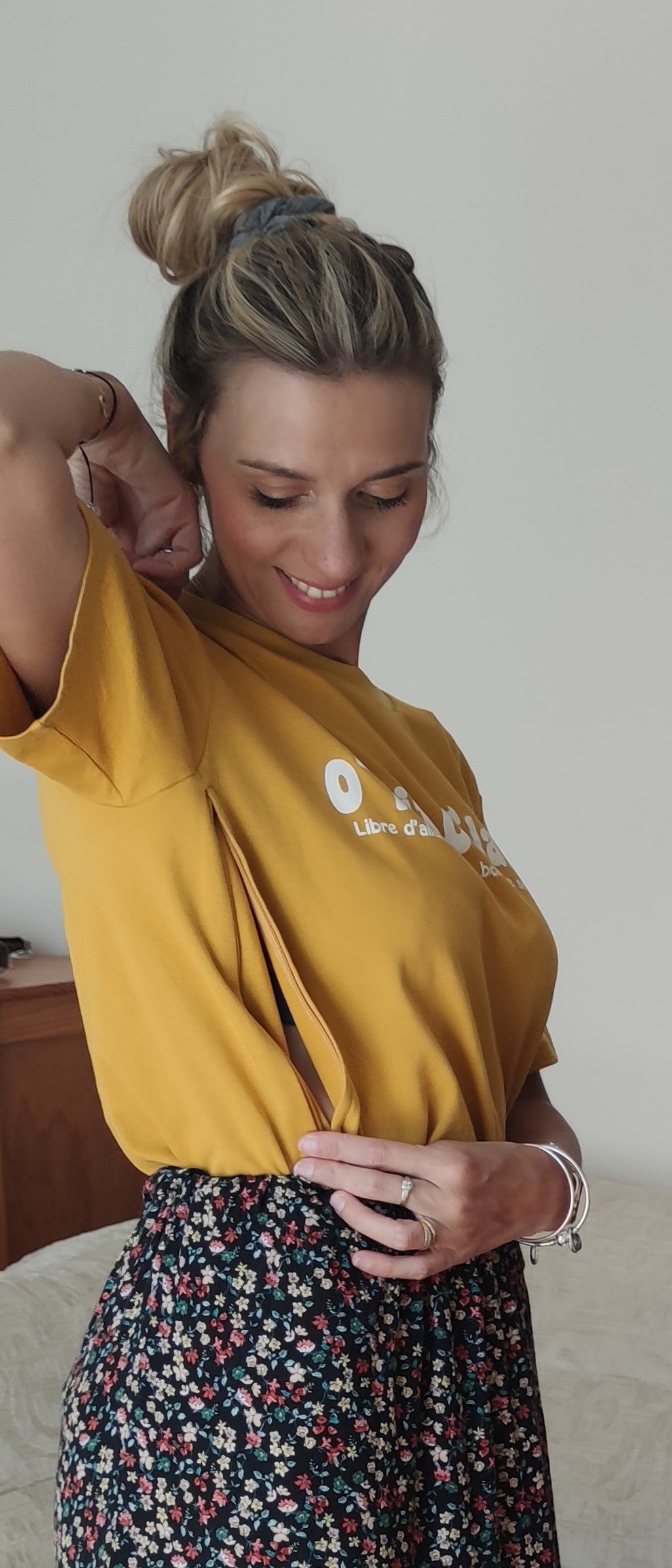T-Shirt allaitement et grossesse "O'lait O'lait!"
